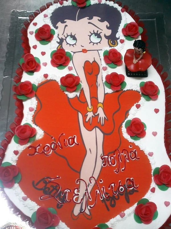 Betty Boop σε κόκκινο