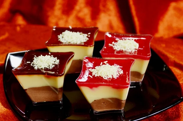 Σφηνακι μους σοκολα creme brulee